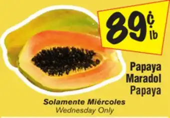 El Super Maradol papaya offer