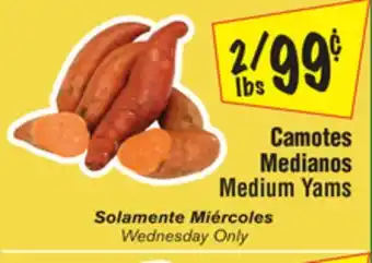 El Super Medium yams offer