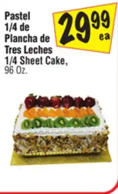 El Super 1/4 sheet cake offer