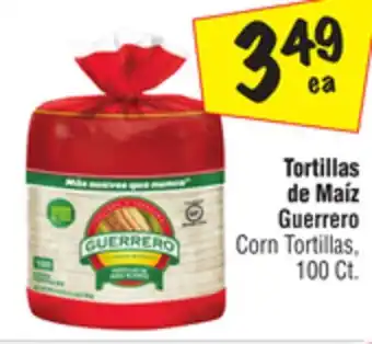 El Super Guerrero corn tortillas offer