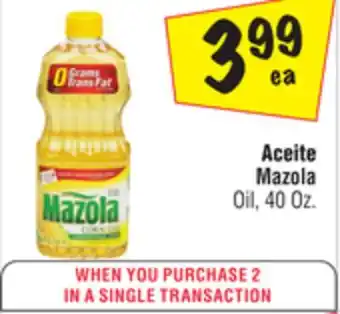 El Super Mazola oil offer