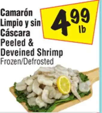 El Super Peeled & deveined shrimp offer