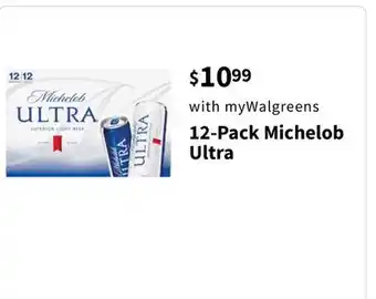 Walgreens 12-pack michelob ultra offer