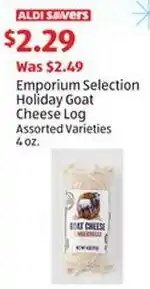 Aldi Emporium Selection Holiday Goat Cheese Log offer