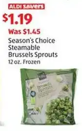 Aldi Season's Choice Steamable Brussels Sprouts offer