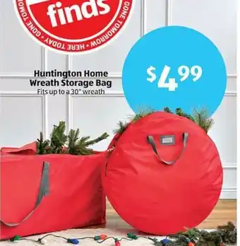 Aldi Huntington Home Wreath Storage Bag offer