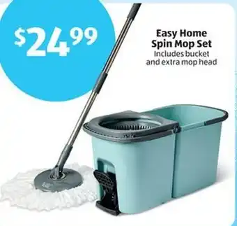 Aldi Easy Home Spin Mop Set offer