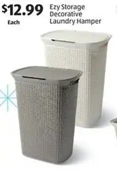 Aldi Ezy Storage Decorative Laundry Hamper offer