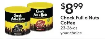 Publix Chock Full o'Nuts Coffee offer