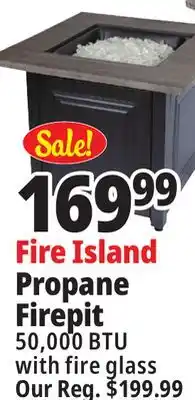 Ocean State Job Lot Fire island lp gas outdoor fire pit offer