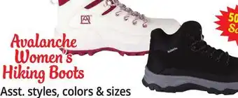 Ocean State Job Lot Avalanche women's hiking boots offer