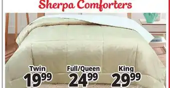Ocean State Job Lot Sherpa comforters offer