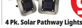 Ocean State Job Lot Square solar pathway lights, 4 pack offer