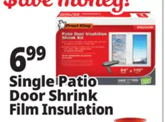 Ocean State Job Lot Single patio door shrink film insulation offer
