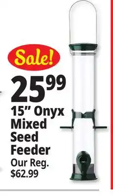 Ocean State Job Lot 15 onyx mixed seed feeder offer
