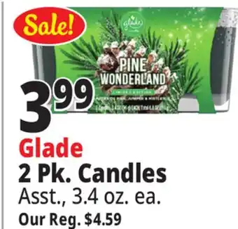 Ocean State Job Lot Glade 2 pk. candles offer