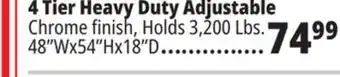 Ocean State Job Lot 4 tier heavy duty adjustable offer
