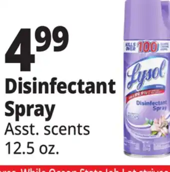 Ocean State Job Lot Lysol disinfectant spray, lemon breeze scent, 12.5 oz offer