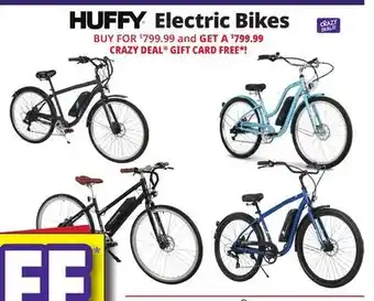 Ocean State Job Lot Huffy electric bikes offer