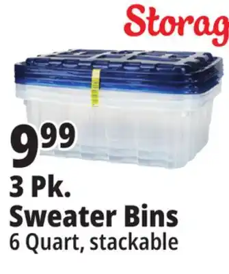 Ocean State Job Lot Mr. fresh sweater storage bins, 3-count offer
