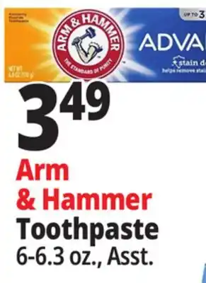 Ocean State Job Lot Arm & hammer toothpaste offer