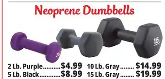 Ocean State Job Lot Neoprene hand weights offer