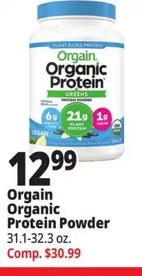 Ocean State Job Lot Orgain organic protein powder offer