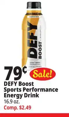 Ocean State Job Lot Defy boost sports performance energy drink offer