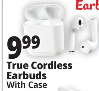 Ocean State Job Lot Techbunch wireless earbuds with charging case offer