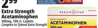 Ocean State Job Lot Health star 500 mg acetaminophen pain reliever, 100 caplets offer