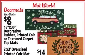 Ocean State Job Lot Mat world offer