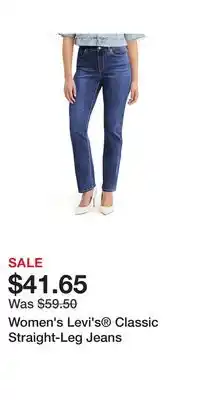 Kohl's Women's levi's classic straight-leg jeans offer
