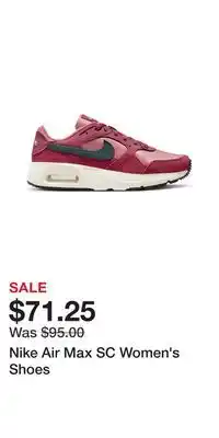 Kohl's Nike air max sc women's shoes offer
