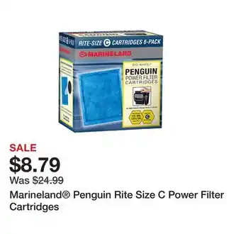 Petsmart Marineland penguin rite size c power filter cartridges offer