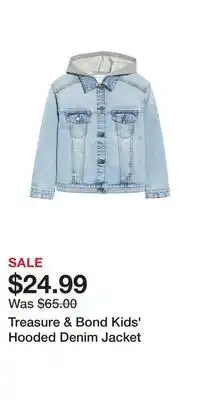 Nordstrom Treasure & bond kids' hooded denim jacket offer