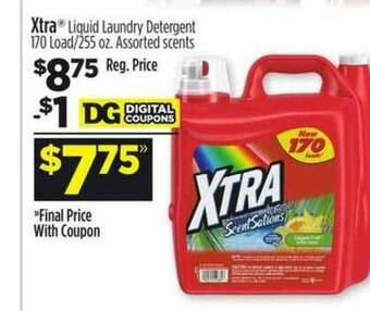 Dollar General Xtra Liquid Laundry Detergent offer
