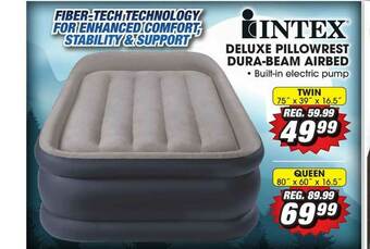 Big 5 Intex Deluxe Pillowrest Dura-beam Airbed offer