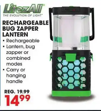 Big 5 Litezall Rechargeable Bug Zapper Lantern offer