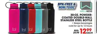 Big 5 Wellness 30-oz. Powder Coated Double-wall Stainless Steel Bottle offer