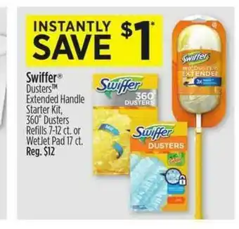 Dollar General Swiffer Dusters Extended Handle Starter Kit 360° Dusters Refills Or Wetjet Pad offer