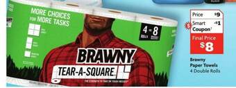 Family Dollar Brawny Paper Towels offer