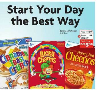 Family Dollar General Mills Cereal offer