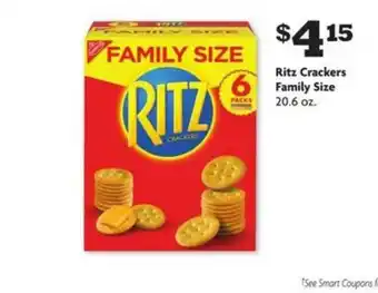 Family Dollar Ritz Crackers Family Size offer