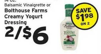 Hannaford Bolthouse Farms Creamy Yogurt Dressing offer