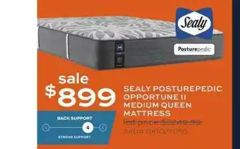 Slumberland Furniture Sealy Posturepedic Opportune Ii Medium Queen Mattress offer