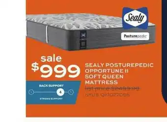 Slumberland Furniture Sealy Posturepedic Opportune Ii Soft Queen Mattress offer