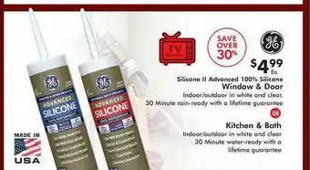 Silicone Ii Advanced 100% Silicone Window & Door Kitchen & Bath