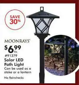 Valu Home Centers Moonrays Solar Led Path Light offer