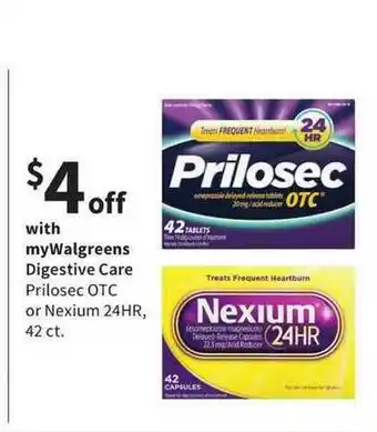 Walgreens Digestive Care Prilosec Otc Or Nexium 24hr 42 Ct. offer