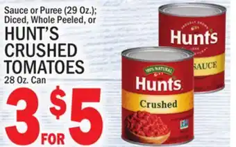 C Town Hunt's hunt's crushed crushed tomatoes offer